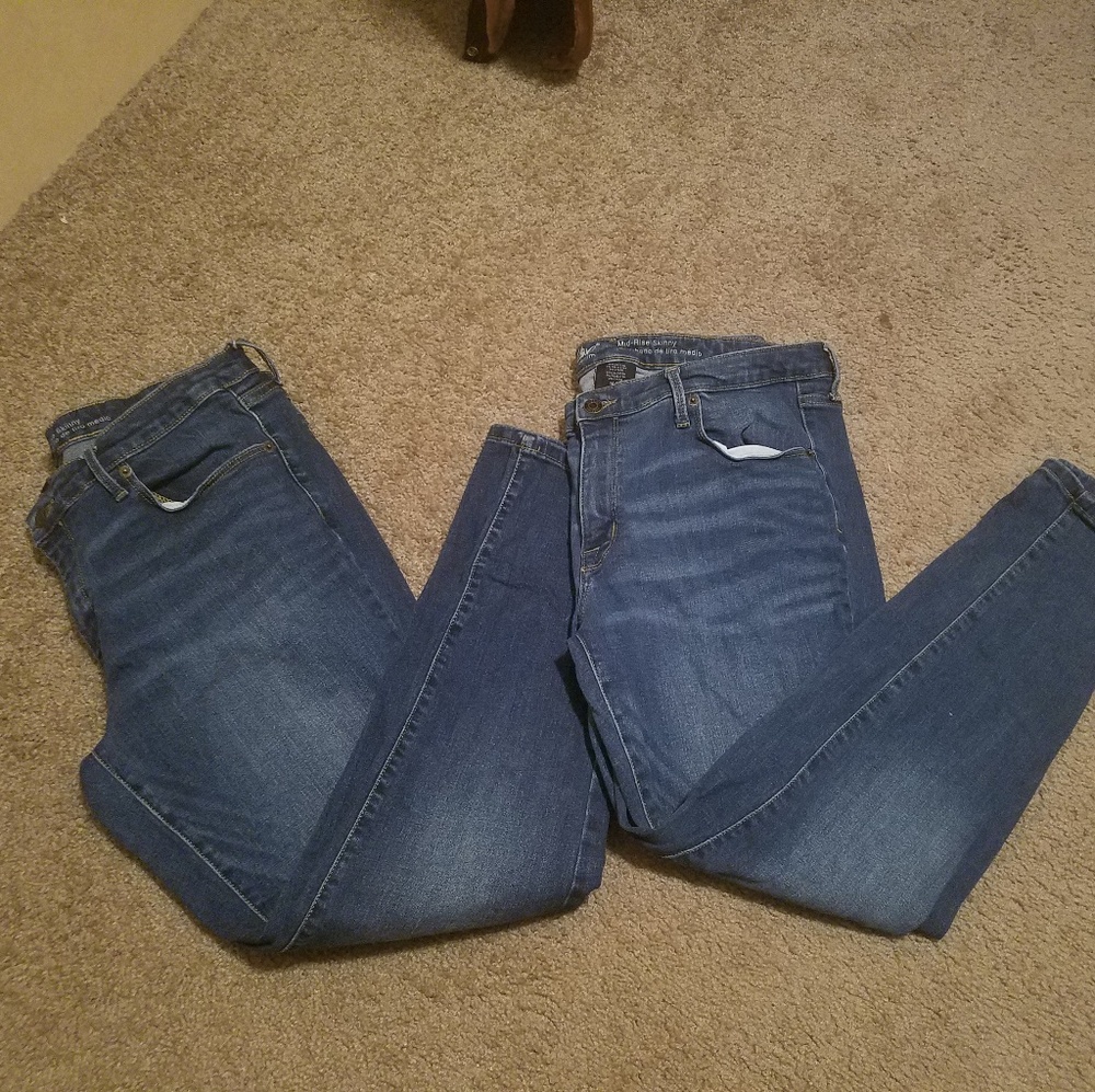 BUNDLE OF Mossimo mid rise skinny Jean's